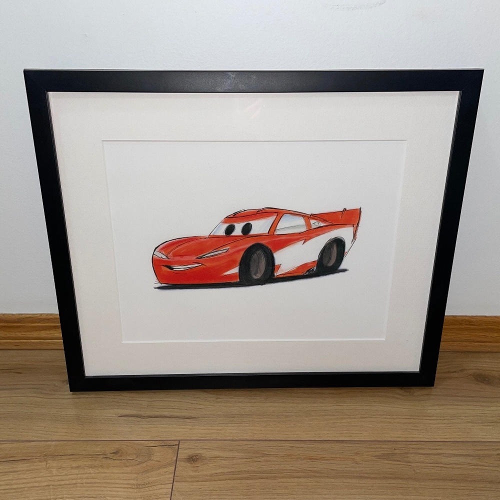 Disney PIXAR Cars  ‘Lightening McQueen’ Collectable Framed Print - Pottery Barn